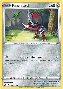 Pawniard (091/159) - Carta Avulsa Pokemon