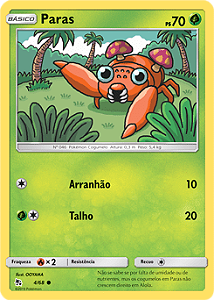 Paras (4/68) REV FOIL - Carta Avulsa Pokemon