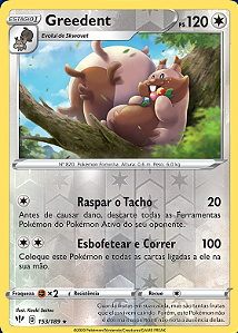 Greedent (153/189) REV FOIL - Carta Avulsa Pokemon