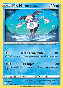 Mr. Mime de Galar / Galarian Mr. Mime (37/192) - Carta Avulsa Pokemon