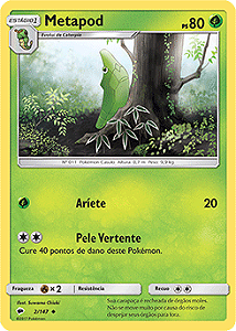 Metapod (2/147) - Carta Avulsa Pokemon