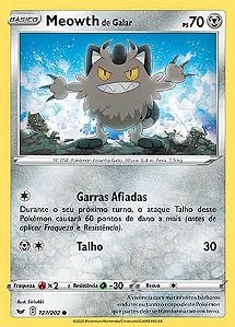Meowth de Galar / Galarian Meowth (127/202) - Carta Avulsa Pokemon