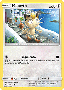 Meowth (101/147) REV FOIL - Carta Avulsa Pokemon