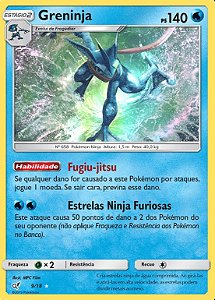 Greninja (9/18) FOIL - Carta Avulsa Pokemon