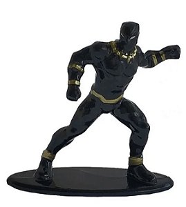 Black Phanter / Pantera Negra (4 Cm) Figura Colecionável - Nano Metalfigs - Marvel