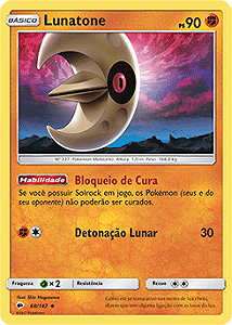 Lunatone (68/147) - Carta Avulsa Pokemon