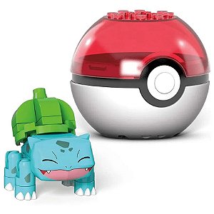Bulbasaur e Pokebola - Mega Construx Pokémon (30 peças)