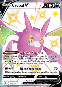 Carta Gigante Pokemon Crobat VMAX Shiny Português Card Original