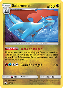 Salamence (106/168) REV FOIL - Carta Avulsa Pokemon