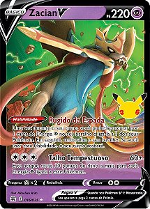 Zamazenta V Foil Pokémon Carta Em Português 18/25 - Deck de Cartas -  Magazine Luiza