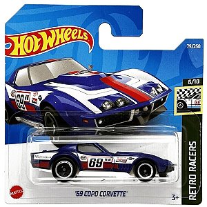 Carro Colecionável Hot Wheels - ''69 Copo Corvette