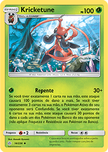 Kricketune (14/236) - Carta Avulsa Pokemon