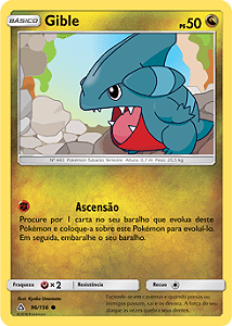 Gible (96/156) - Carta Avulsa Pokemon