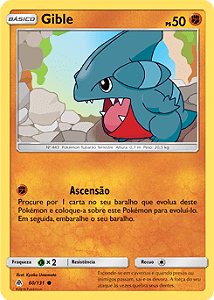 Gible (60/131) - Carta Avulsa Pokemon