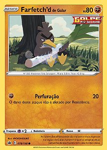 Farfetch'd de Galar / Galarian Farfetch'd (78/198) - Carta Avulsa Pokemon