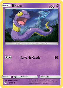 Ekans (26/68) - Carta Avulsa Pokemon