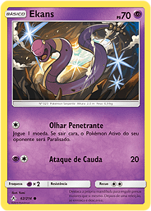 Ekans (62/214) - Carta Avulsa Pokemon