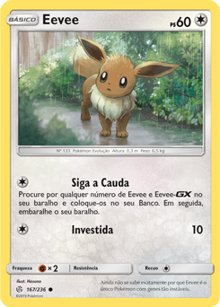 Eevee (167/236) - Carta Avulsa Pokemon