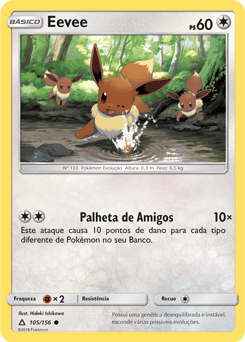 Eevee (105/156) - Carta Avulsa Pokemon