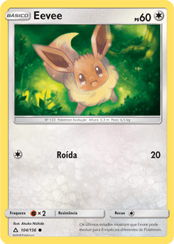 Eevee (104/156) REV FOIL - Carta Avulsa Pokemon