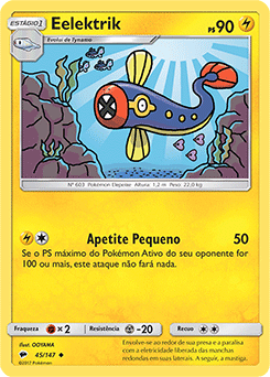 Eelektrik (45/147) - Carta Avulsa Pokemon