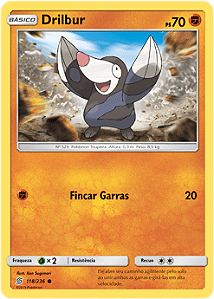 Drilbur (118/236) - Carta Avulsa Pokemon