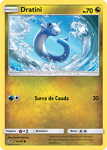 Dratini (35/70) - Carta Avulsa Pokemon