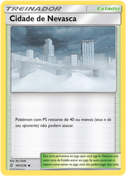 Cidade de Nevasca / Blizzard Town (187/236) - Carta Avulsa Pokemon