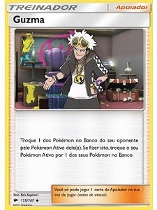Guzma (115/147) REV FOIL - Carta Avulsa Pokemon