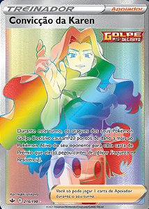 Convicção da Karen / Karen's Conviction (216/198) - Carta Avulsa Pokemon