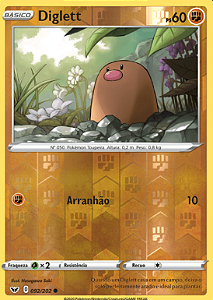 Diglett (92/202) REV FOIL - Carta Avulsa Pokemon