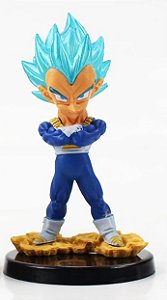 Vegeta Deus Super Sayajin Blue - Miniatura Colecionável 7cm - Dragon Ball Super