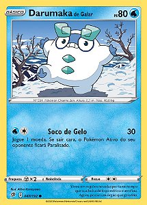 Darumaka de Galar / Galarian Darumaka (47/192) - Carta Avulsa Pokemon