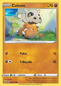 Cubone (69/163) - Carta Avulsa Pokemon