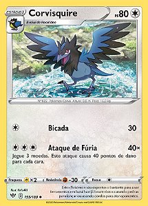 Corvisquire (155/189) - Carta Avulsa Pokemon