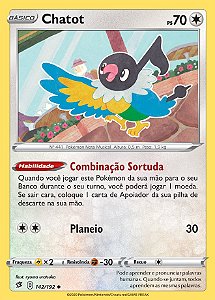 Chatot (142/192) - Carta Avulsa Pokemon