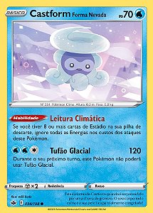 Castform Forma Nevada / Castform Snowy Form (34/198) - Carta Avulsa Pokemon