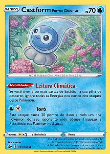 Castform Forma Chuvosa / Castform Rainy Form (33/198) - Carta Avulsa Pokemon