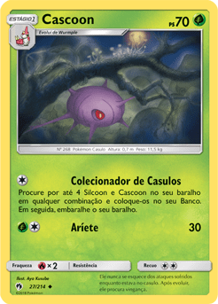 Cascoon (27/214) REV FOIL - Carta Avulsa Pokemon