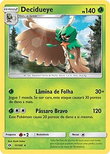 Decidueye (11/149) - Carta Avulsa Pokemon