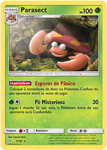 Parasect (7/181) - Carta Avulsa Pokemon