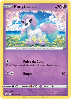 Ponyta de Galar / Galarian Ponyta (SWSH013) FOIL - Carta Avulsa Pokemon