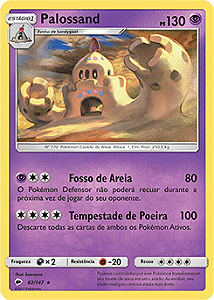 Palossand (62/147) FOIL - Carta Avulsa Pokemon