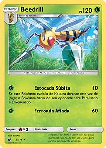 Beedrill (3/111) - Carta Avulsa Pokemon