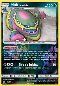 Muk de Alola / Alolan Muk (84/181) REV FOIL - Carta Avulsa Pokemon