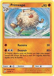 Primeape (72/181) - Carta Avulsa Pokemon