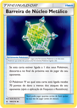 Barreira de Núcleo Metálico / Metal Core Barrier (180/214) - Carta Avulsa Pokemon