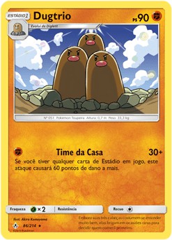 Dugtrio (86/214) - Carta Avulsa Pokemon
