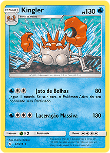 Kingler (47/214) - Carta Avulsa Pokemon