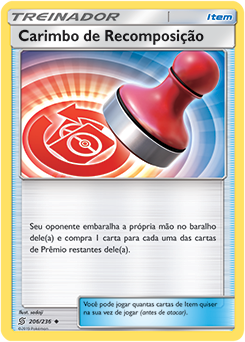 Carimbo de Recomposição / Reset Stamp (206/236) - Carta Avulsa Pokemon